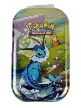 Pokémon TCG Prismatic Evolutions Vaporeon Mini Tin Scarlet & Violet Sealed New